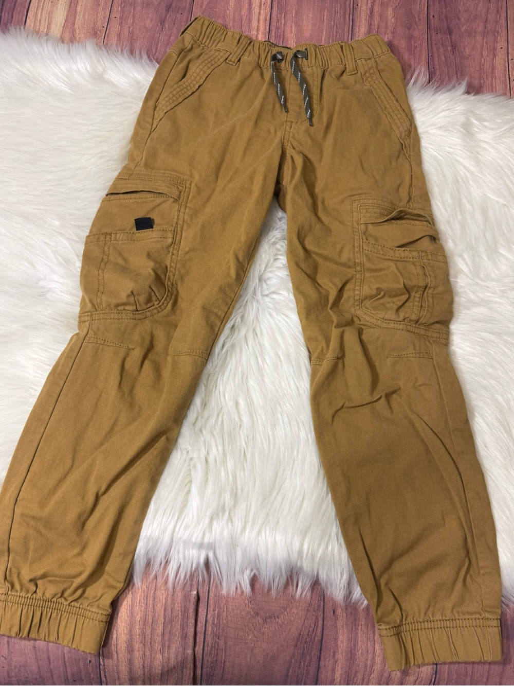 Wrangler Tan Cargo Jogger Pants - Boys Size 10 Slim